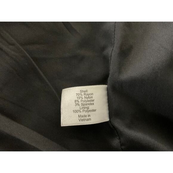 Lane Bryant Women's 24 Black Blazer Jacket Pinstripe Two Button Work Office - Picture 7 of 11